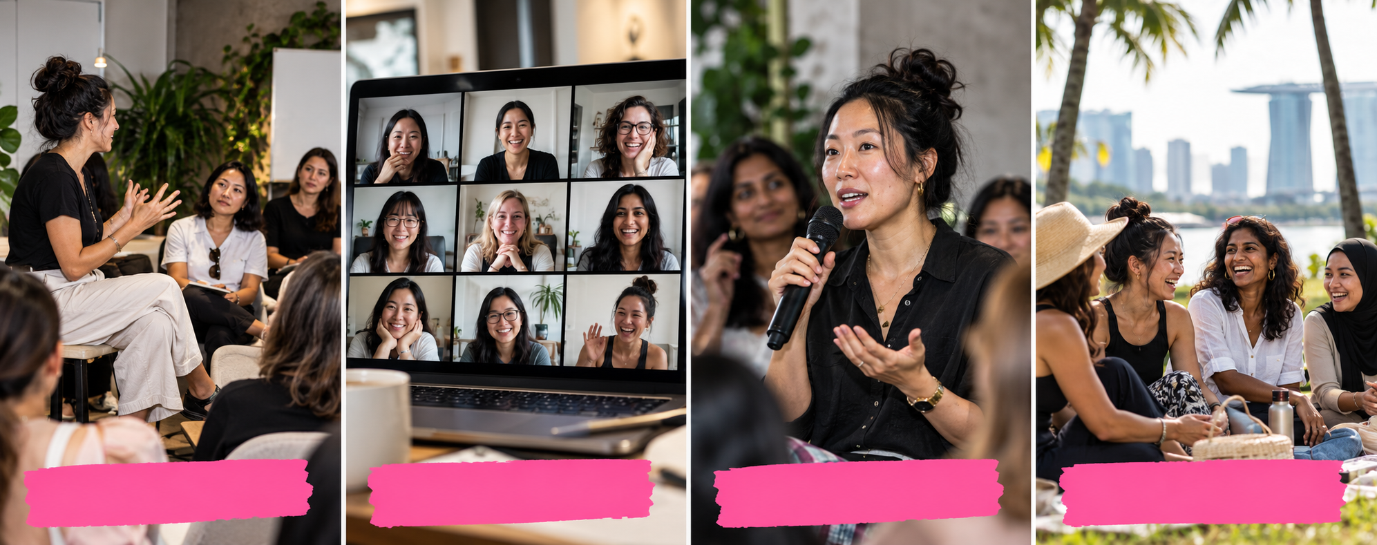 Conscious Moms workshop, webinar, live question and answer, and Singapore gathering